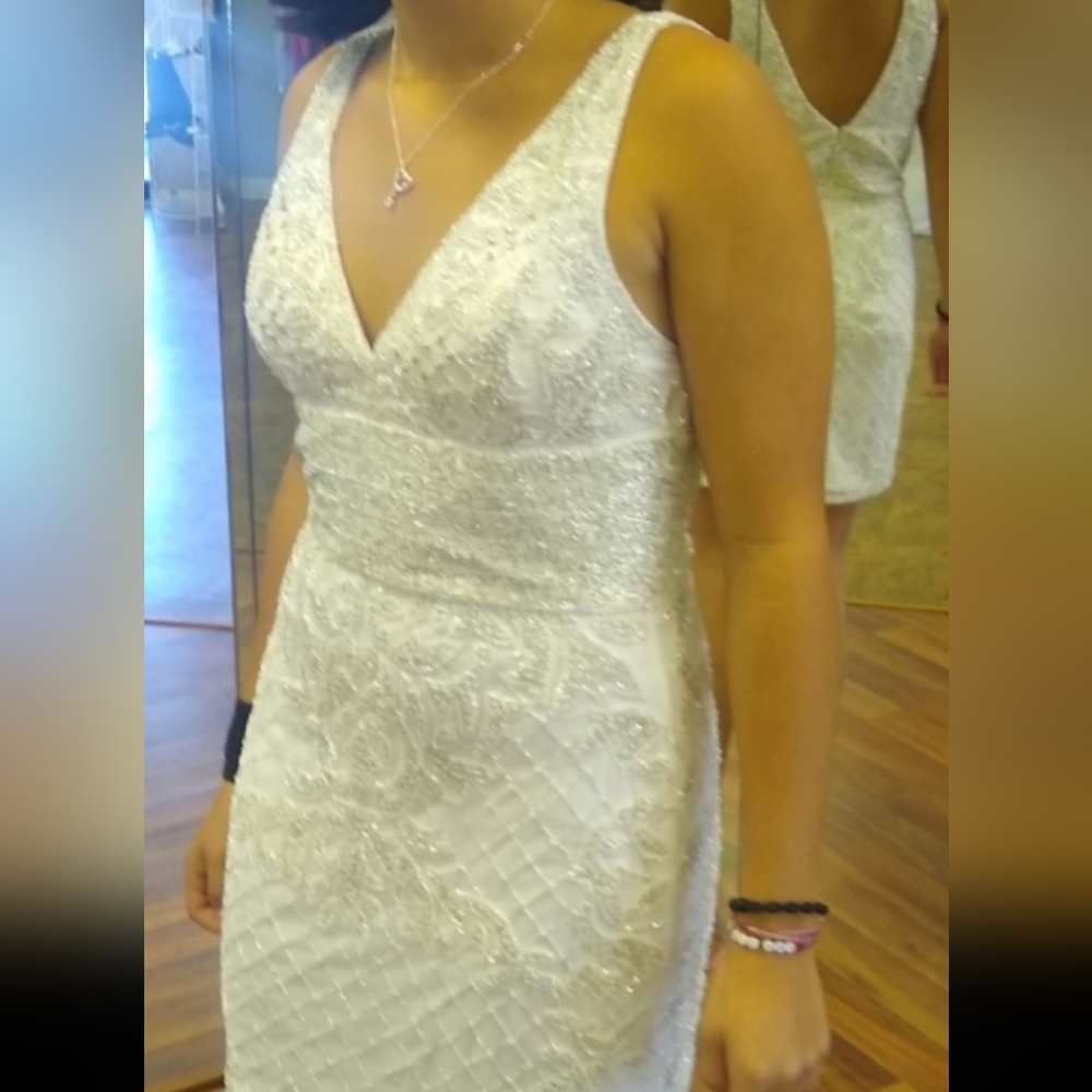 Beautiful Beaded White Couture Dress